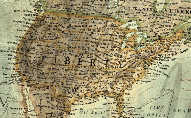 Map Of Slurs America
